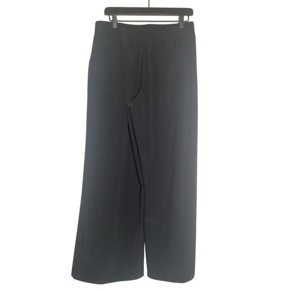 Athleta Wide Leg Pants Black Pockets Career Casual Size 12 - Picture 2 of 7